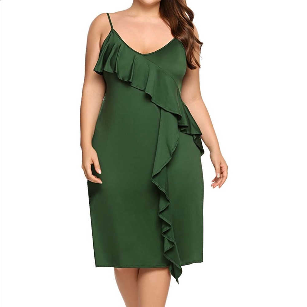 NWT PLUS SIZE Olive Green Dress!